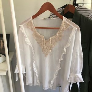 Zara sheer summer blouse